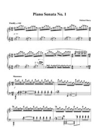 thumbnail of Michael Barry – Piano Sonata (Score)