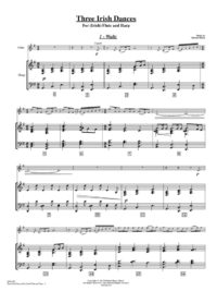 thumbnail of Michael Barry – Three Irish Dances For (Irish) Flute and Harp – (Harp Score and Flute Part)